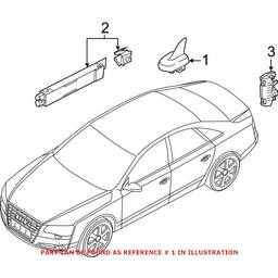 Audi Radio Antenna Mast 4H0035503EGRU